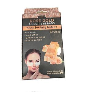 24K Rose Gold Under eye Patches 5 pairs XL Gold